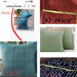 NWOT 8—pillows-shams